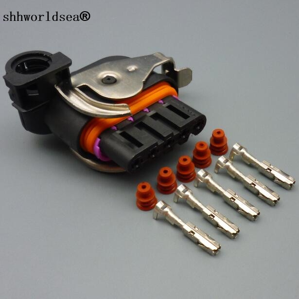 shhworldsea 5 Pin / Way Automotive Motor kábelköteg csatlakozó generátor Plug dróttal Spirálhuzal 18242000000