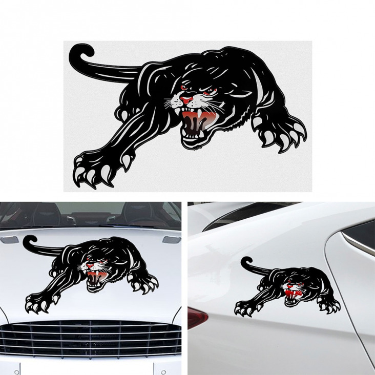 1db 3D Tiger autós matrica karosszéria Window Vinyl Autó hajformázó Auto matrica Autó Hood dekoráció Stripes Animal matrica