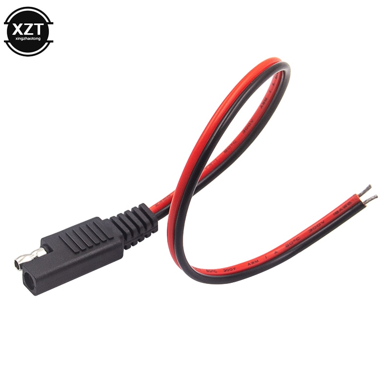 1db 30cm DIY SAE 10A Teljesítmény Automotive hosszabbító kábel 18AWG 2 Pin SAE csatlakozó kábel Gyorscsatlakozó High Quality