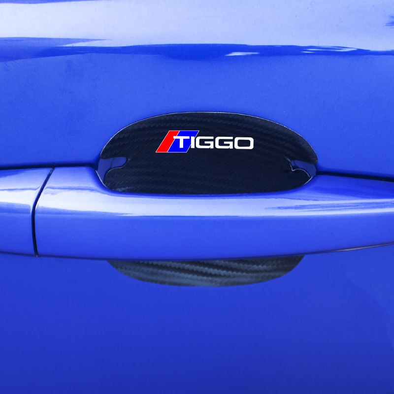 4db autóvédelmi szénszálas bőr kocsi ajtaját CHERY Tiggo 3 4 5 7 8 PRO matricák kiegészítők autó styling