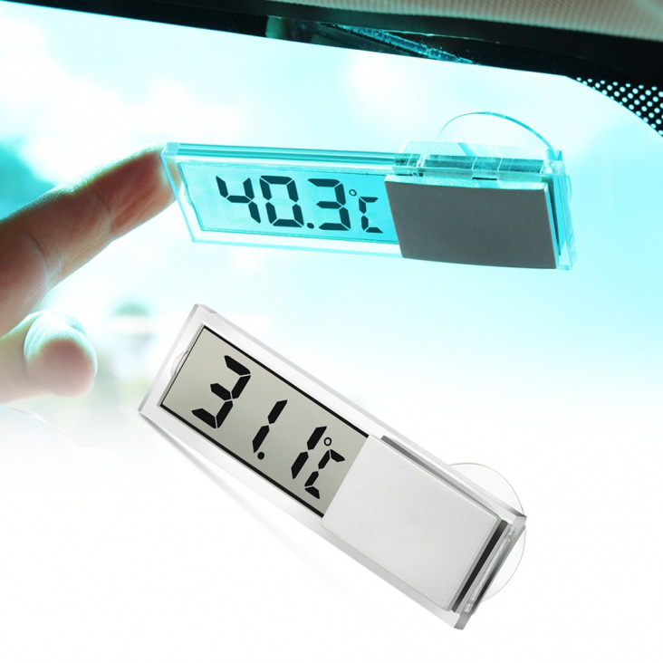 Autó LCD digitális hőmérő Intelligens számkijelz hőmérséklet Fiat Abarth 500 stilo ducato palio bravo doblo