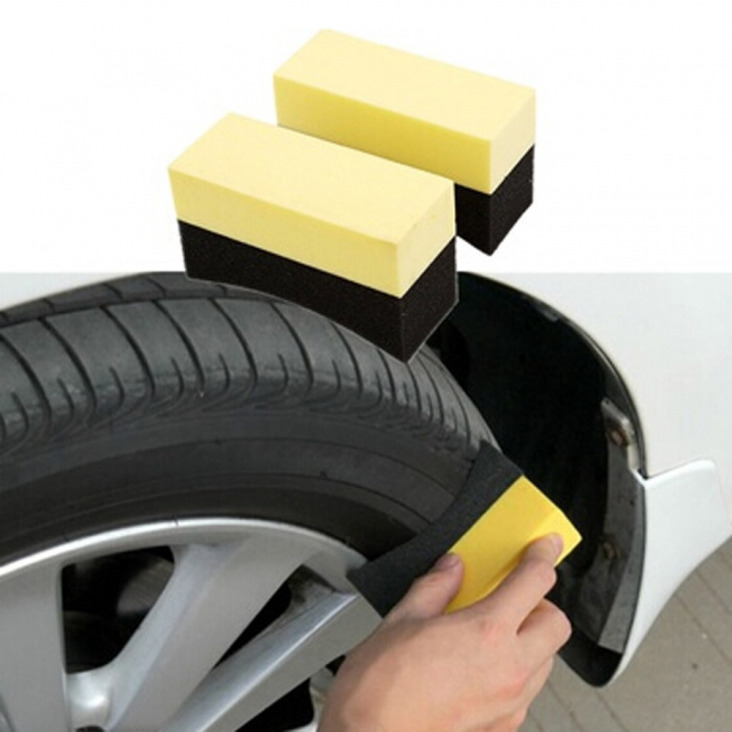 Autó kerekek Brush Multi-Function Tire Hub gyantázás szivacs Cleaner belülről tisztító eszközök csiszolása Brush авто товары для салона