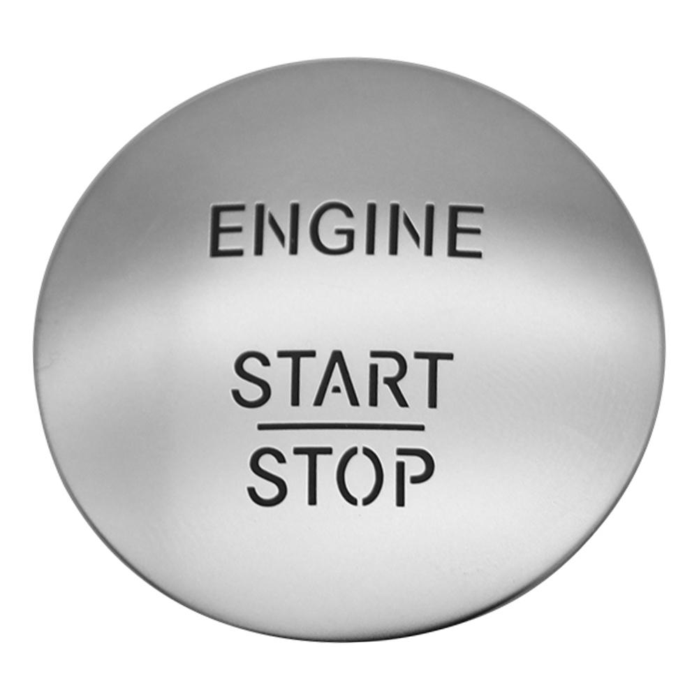 Keyless Go Start Stop nyomógomb Engine Gyújtáskapcsoló 2215450714 ezüst W164 W205 Metal kapcsoló gomb