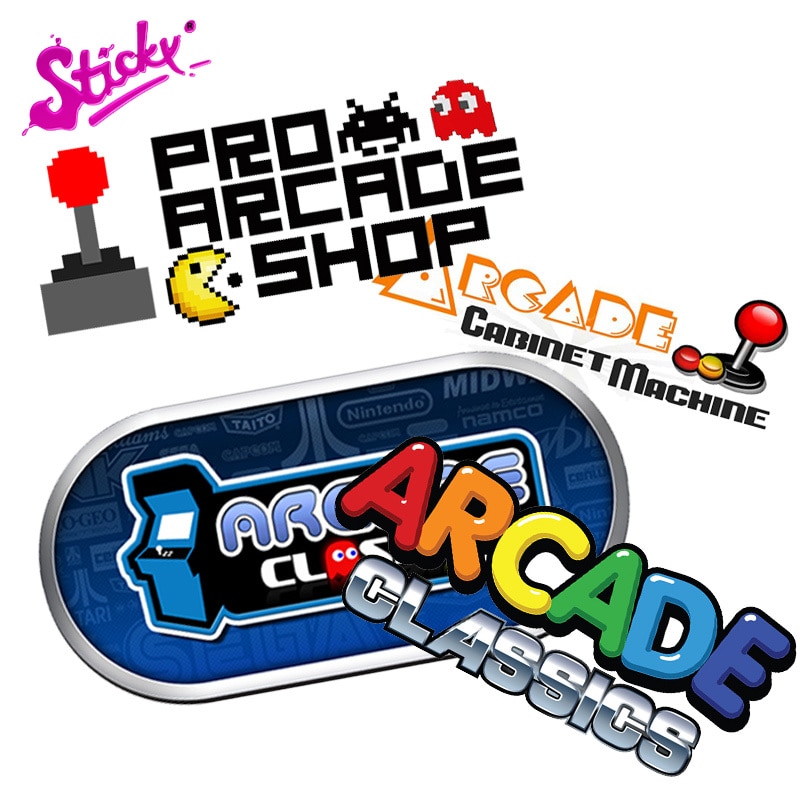 Retro Street játék Arcade Classics Badge Márka autós matrica matrica dekoráció Vízálló Motorkerékpár Off-road Trunk Guitar Laptop PVC
