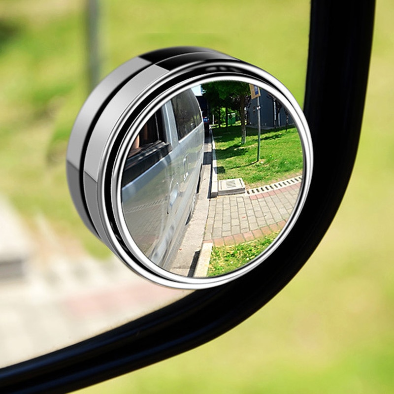 1db 2db Car 360 Degree Blind Spot Mirror Wide Angle Kerek domború tükör kis kerek Side vakfoltokat visszapillantó tükör parkolás