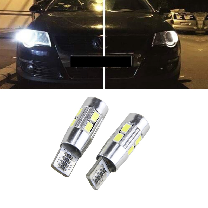 2x Canbus Error Free Car Wedge fény W5W T10 LED Auto lámpa izzó VW Passat B6 (2010)