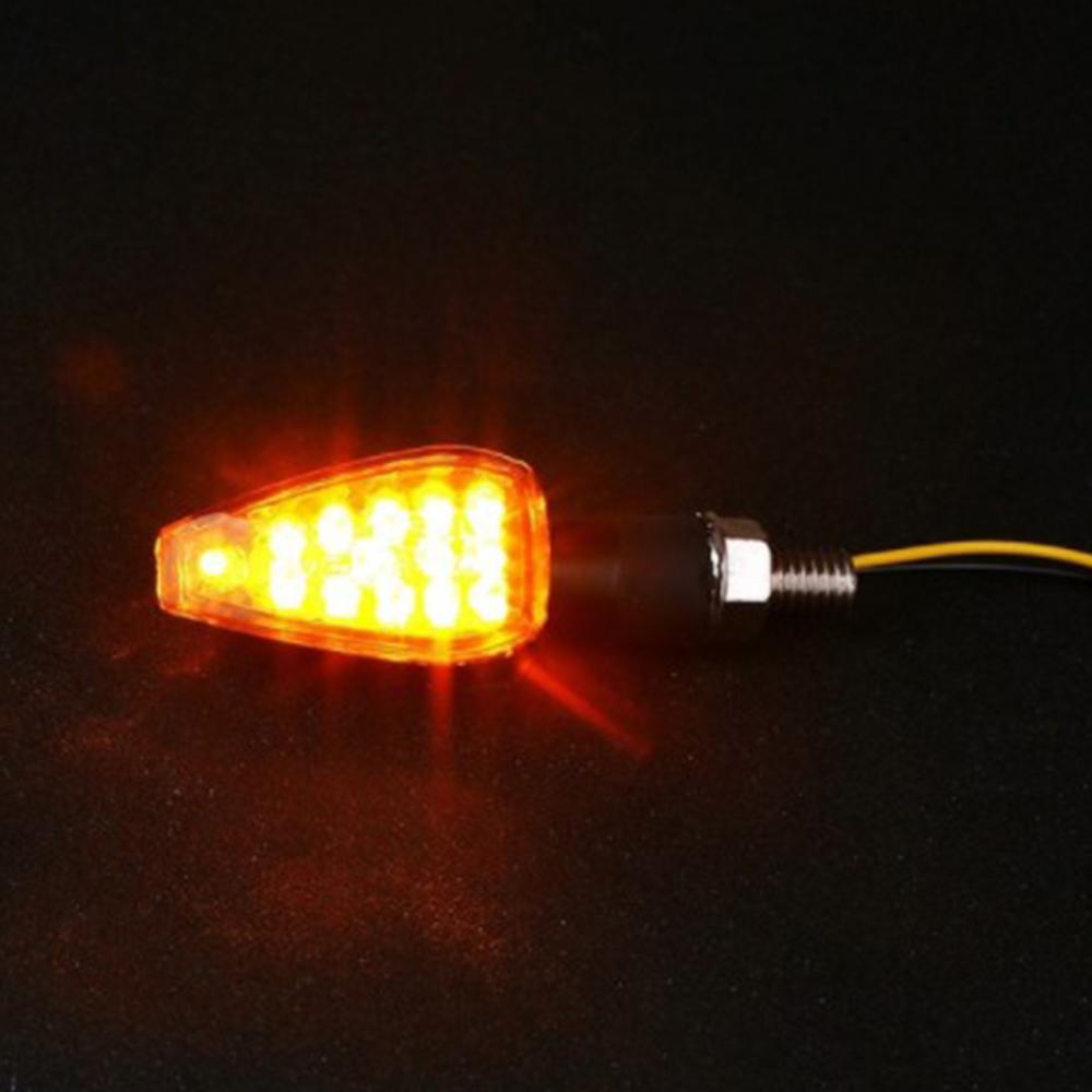 Stuks Mini Universele Motorfiets Led Richtingaanwijzers Licht Amber