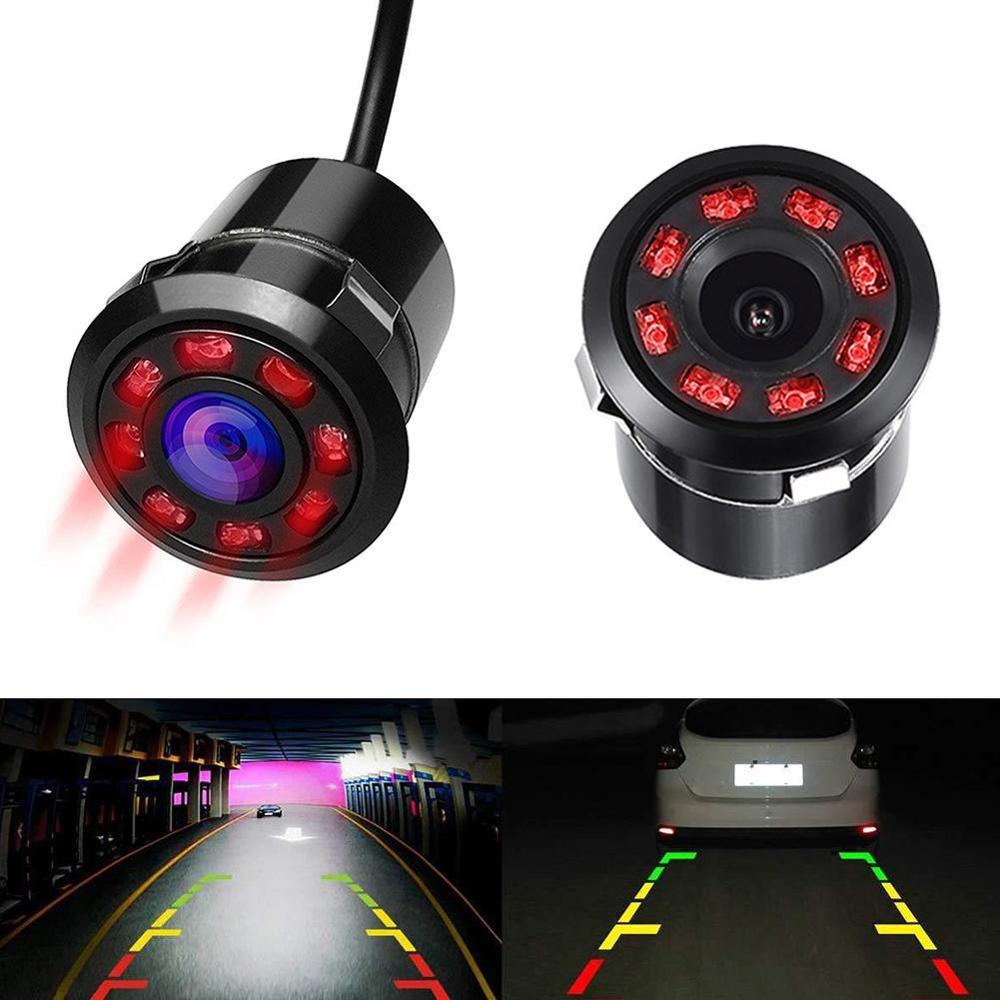 8 LED-es 170 fokos forduló Back Up kamerák Autó Tolatókamera éjjellátó Tolató Auto Parking Vízálló fényképezőgép Monitor