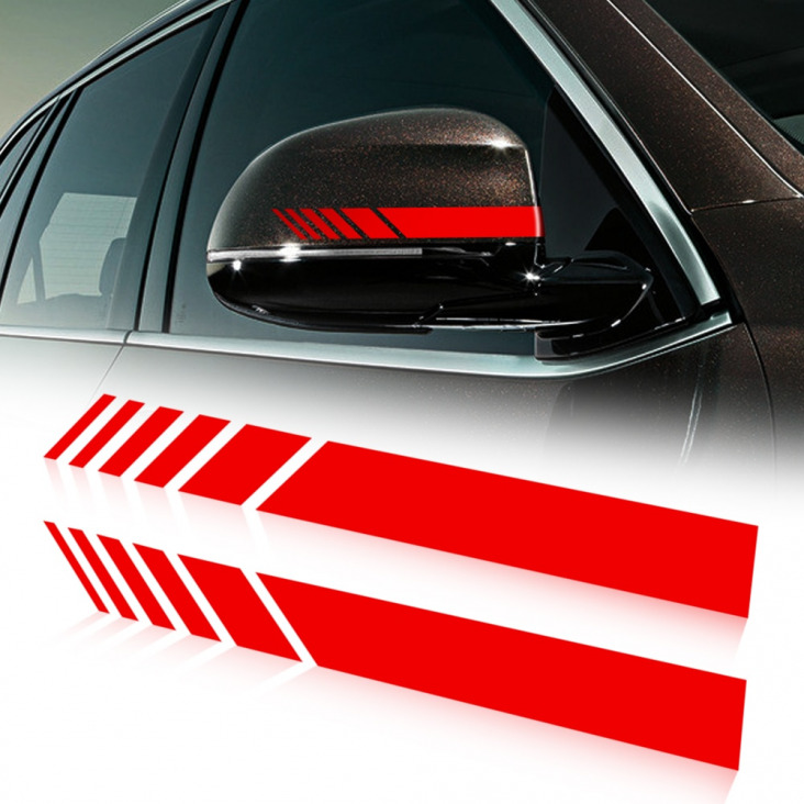 Autó visszapillantó tükör Side matrica csík Vinyl Suzuki Vitara Swift Ignis SX4 Baleno Ertiga Alto Grand Vitara Jimny S-cross