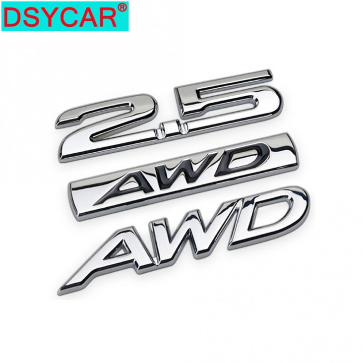 DSYCAR 1db Metal 3D AWD Autó Side Fender hátsó csomagtartó Emblem Badge matrica matricák Suit Universal autó, autó dekoráció matricák