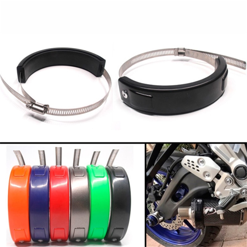 High Quality Motorkerékpár kiegészítők 100-160mm Universal Round kipufogó Protector kipufogócső rögzítőgyűrűk