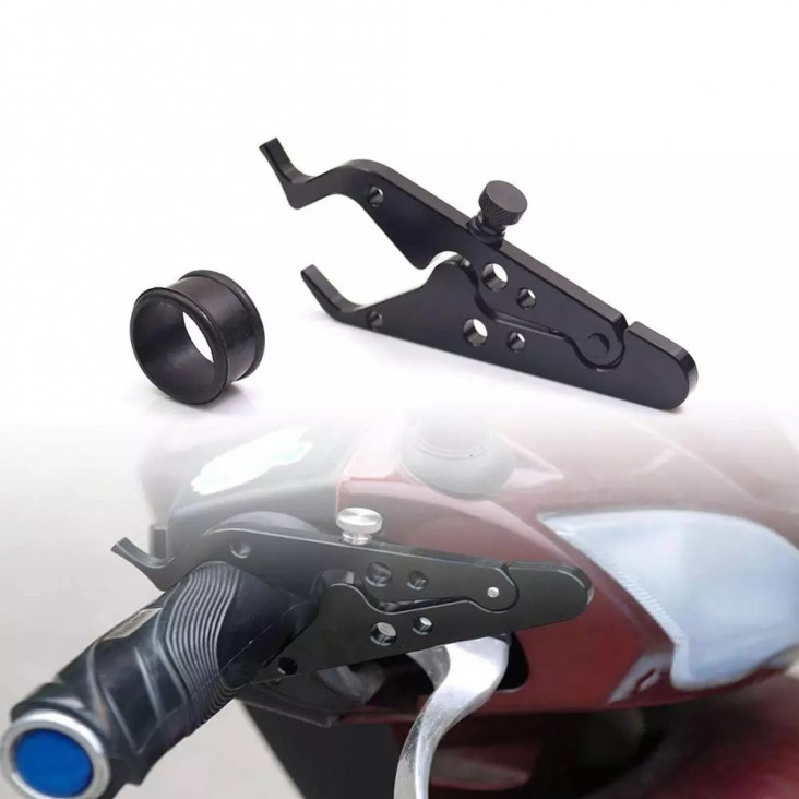 Motorkerékpár Sebességtartó Automatika Throttle Lock markolat, alumínium és gumi fojtószelep szorító csúszásgátló szilikon gyűrű Assist rögzítőt