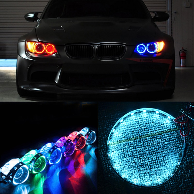 3,0 hüvelykes Ördög Eyes fényszórók Dekorgyűrű Az Auto Motor projektor fényszórólencse Component kiegészítők