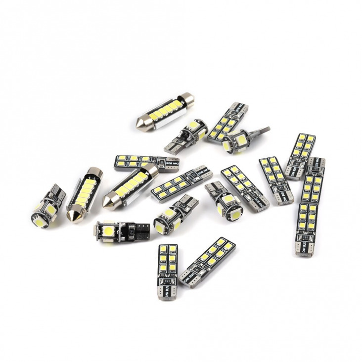 19Db Perfecte Witte Canbus Led Lamp Interieur Kofferbak Dome Kaart Spiegel Licht Kit Auto Lamp