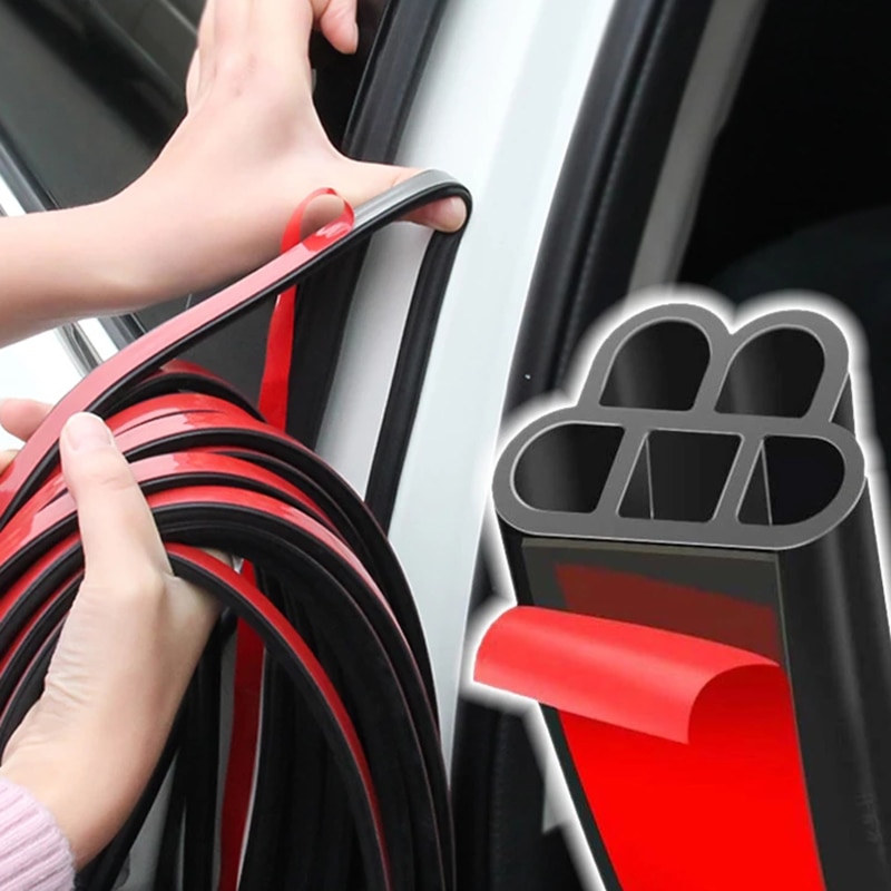 Autó ajtó gumi tömítés Strip Auto ajtótömítésekkel tartozék kétrétegű Védőszigetelés hangszigetelést Autó ajtó tömítés