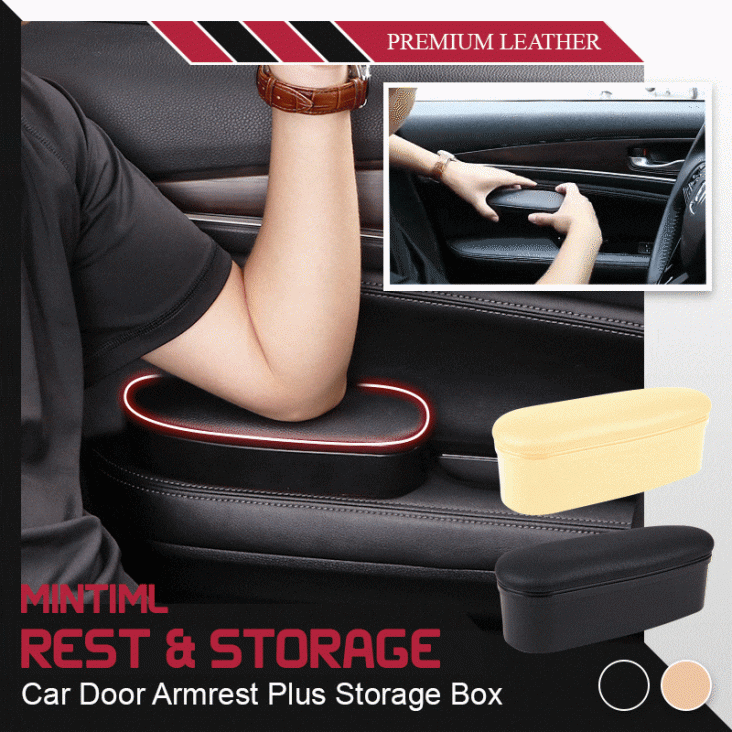 Mintiml Rest Storage Funkcionális karfák kocsiajtót bőr ergonómiai Autóbelső alkatrészek Arm könyök támogatása magasítása Pad