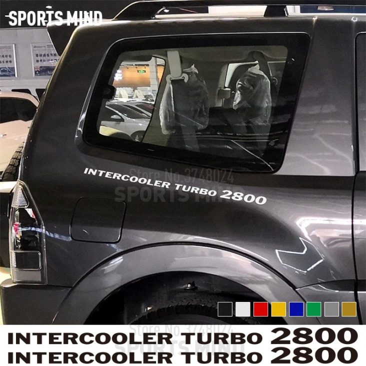 2 X Intercooler Turbo 2800 autós matrica Matrica Gépkocsik Car Styling