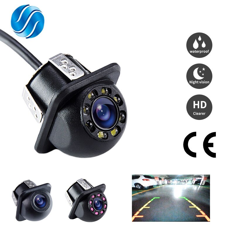 SINOVCLE Reverse Camera visszapillantó Car (igen / nem LED) Mini vízálló tolatóradarhoz Tolató Vissza HD CCD Banki