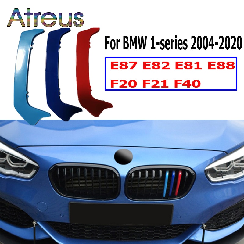 Atreus 3db ABS Autóverseny rács Strip Edzett Clip BMW 1 F20 F21 F40 E87 E82 E81 E88 M Power Auto matrica kiegészítők