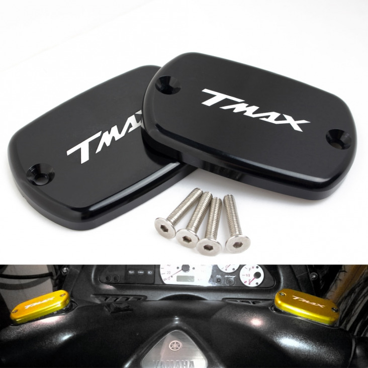 CNC kerékpár motorkerékpár fékfolyadéktartály tanksapka fedél a Yamaha T max Tmax 500 2008-2011 T-Max 530 DX SX 2012-2018 Alumínium