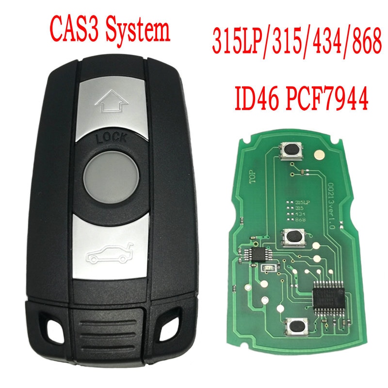 Datong Világ Car Remote Control Key BMW CAS 3 Rendszer 1 3 5 Series ID46 PCF7944 Chip 315/434/868 Mhz Auto Smart Card Key