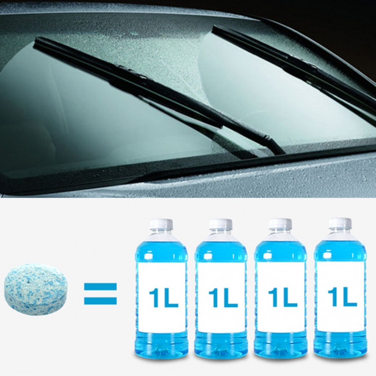Hot Kínál Autó szélvédő tisztító pezsgőtabletta Car Solid ablaktörlő ablaktörlő Auto ablaktisztító Car Tartozék