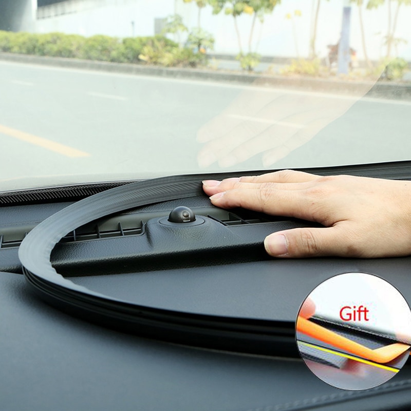 Autó Gumi Sound Seal Strip 1,6 U típusú műszerfal mögött automatikus szélvédő perem Gap tömítőcsik Cars Belső kiegészítők