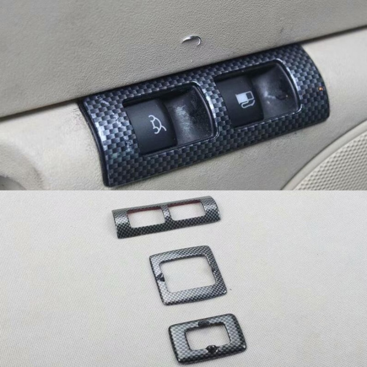 Fit For Volkswagen Beetle 2003-2010 3db ABS Autó ajtó kárpitburkolatot húzófogantyú ablak kapcsoló gomb Keret Styling Cover