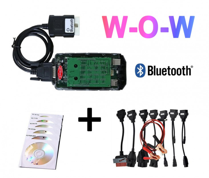 2021 WOW CDP V5.008 R2 2017.R3 Keygen vd ds150e CDP Bluetooth számára delphis OBD2 diagnosztikai szkenner eszközöket autó / teherautó kábelek