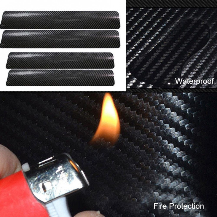 Matricák autó Universal Sill Küszöbborítások Anti Scratch Carbon Fiber