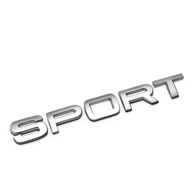 Önéletrajz Limited Edition SPORT Chrome Metal Car Styling Tail Emblem
