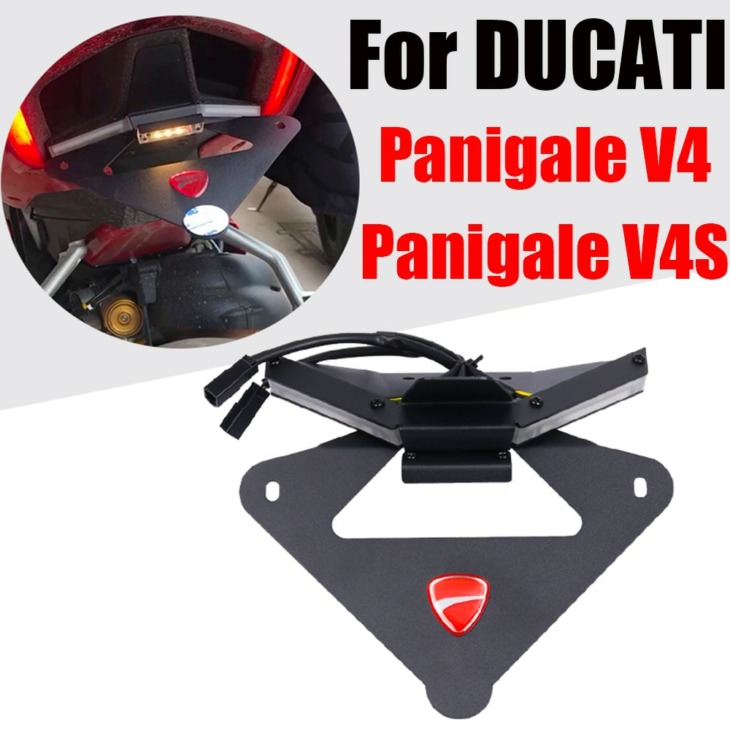 A Ducati Panigale V4 S V4S Motorkerékpár Hátsó Hátsó Fékfék -Jelző Jelekhez Integrált Lámpák Sárvédő