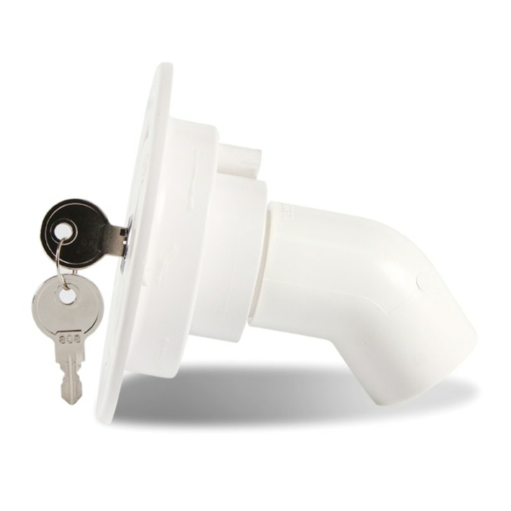 Gravitációs Fresh Water Fill Hatch szűrő kulcsokkal zárható RV Boat Camper Trailer