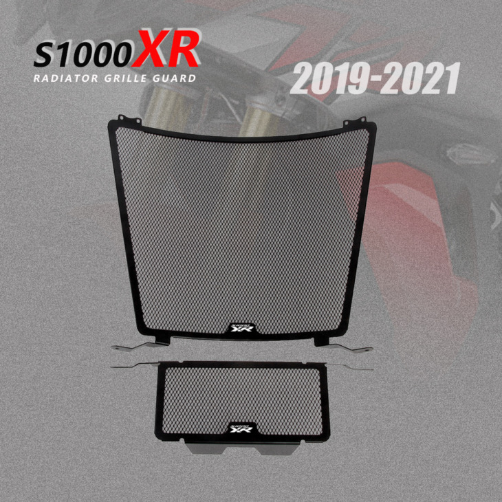 Logóval A Bmw S1000Xr 2019 2020 2021 Motorkerékpár Rozsdamentes Acél Védő Burkolat -Rácsrács Grillvédője