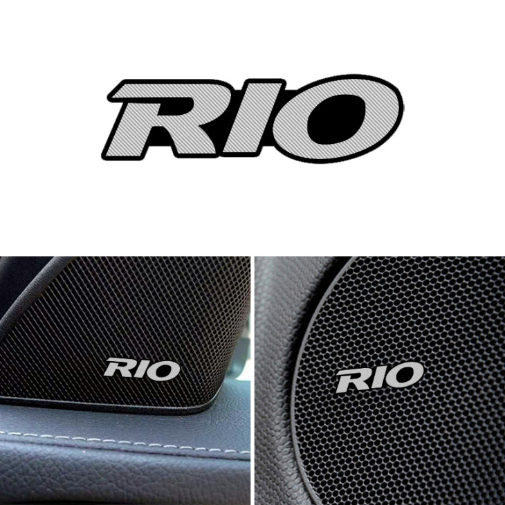 4Db Autó Audio Díszítse A 3D -S Alumínium Jelvény Emblémát A Kia Rio Ceed K3 K5 Forte Sorento Kiegészítőkhöz