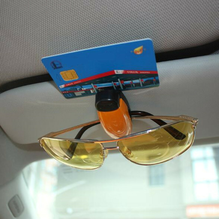 Autó Sun Visor Napszemüveg Tartó Klip Univerzális Fekete Jegykártya Bilincs Rögzítőelem Cip Autó Szemüveg Tokok Hordozható