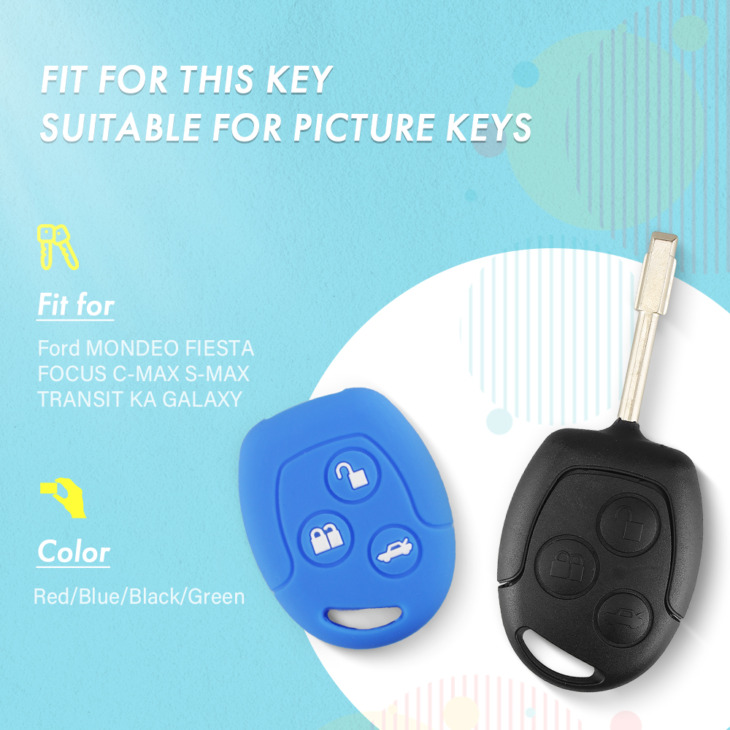 Keyyou Key Case Cover 3 Gomb A Ford Focus Mondeo Galaxy Festiva Fúziós Öltöny