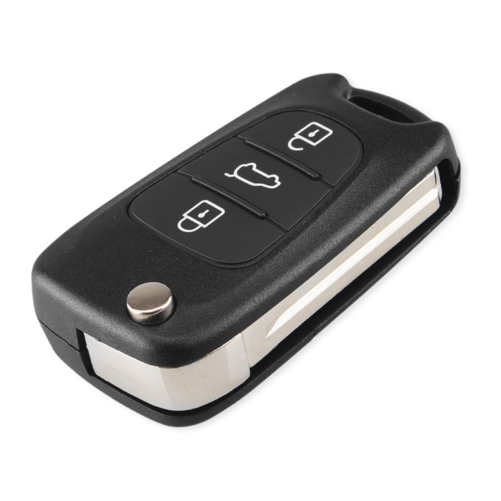 Keyyou Csere Remote Car Key Héj 3 Bt Flip Összecsukható Kulcs Tok Kia K2 K5 Rio 3 Picanto Ceed Cerato Sportage -Hez A Hyundai Számára