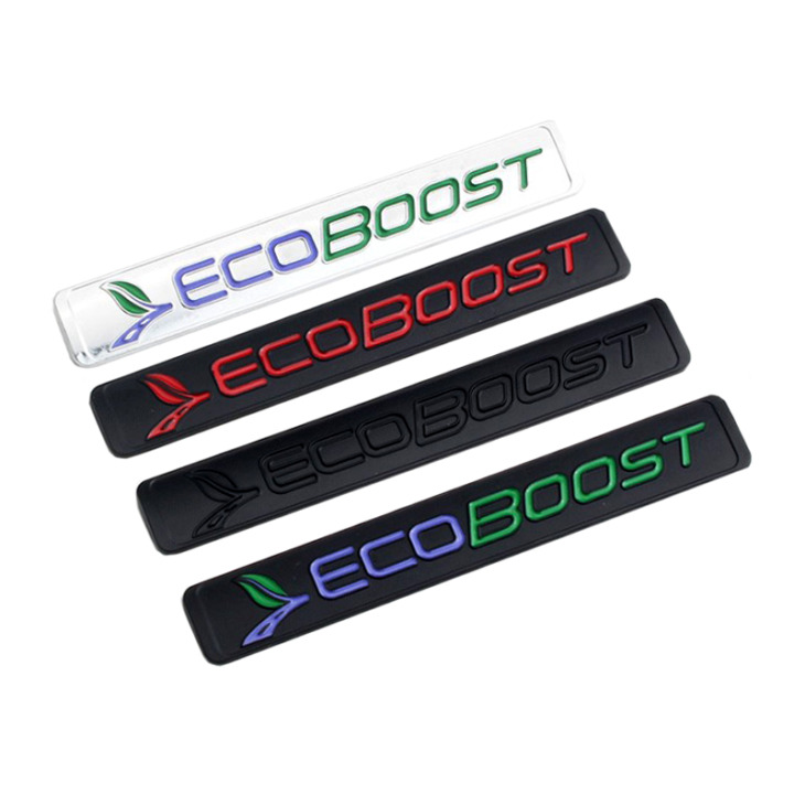 Metal Ecoboost Eco Boost Logó Embléma Jelvény Matrica A Ford Focus Fiesta Kuga Range Mendeo F150 Kuga Trunk Matricákhoz