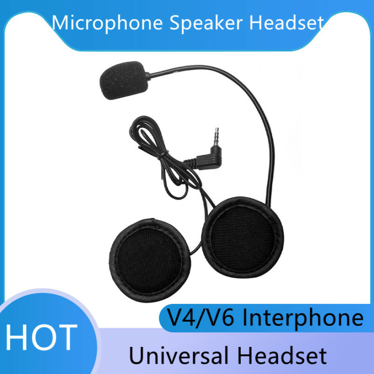 Vnetphone 3,5 Mm -Es Mikrofon Hangszóró Fejhallgató És Sisak Intercom Klip Az Ejeas V4 V6 Motorkerékpár -Bluetooth Intermone -Hez