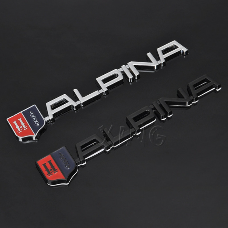 3D Fém Autó Matrica Auto Embléma Refit Logo Badge Matrica A Bmw Alpina M 3 5 6 X1 X3 X5 X6 Z E46 E39 E60 E90 E60 Autó Kiegészítők