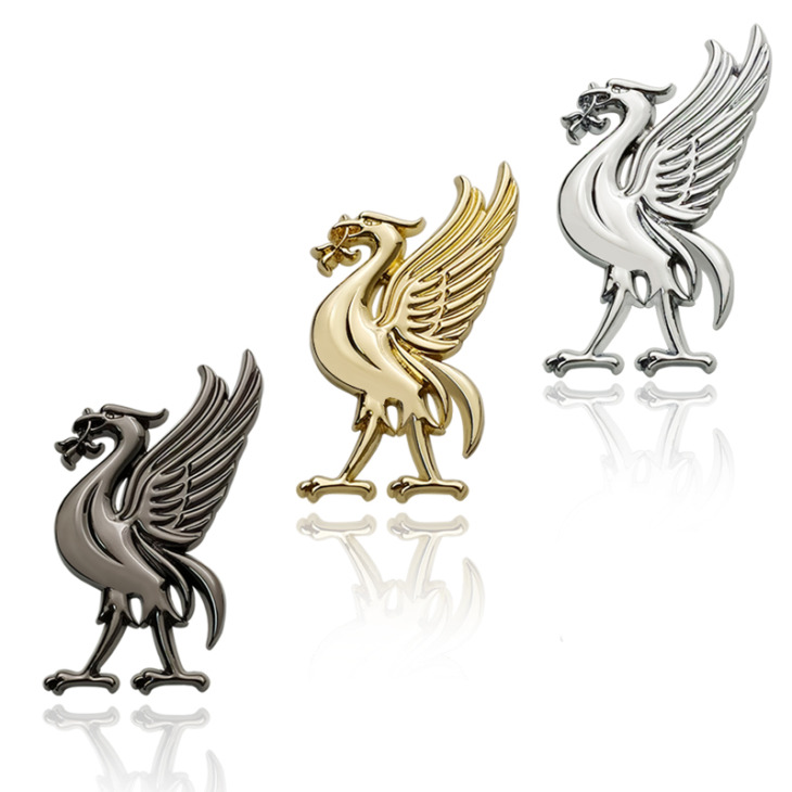 3D Fémmatrica Embléma Dekoráció Hátsó Csomagtartók Liverpool Kop L F C Máj Madár Autó Stílusához