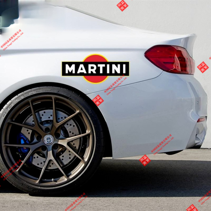 Kreatív Martini Fényvédő Jelek Autó Matrica Auto Motocross Versenyző Terepjáró Laptop Csomagtartó Sisak Pvc Matricák Matrica Dekoráció
