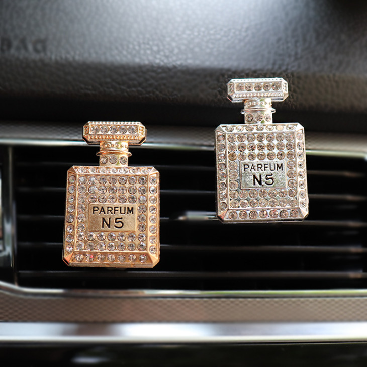 Gyémánt Parfümös Palack Dekoráció Az Autó Légszellőző Klip Légfrissítője Automatikus Belső Dekorációban Autó Aroma Diffúziós Autó Kiegészítők