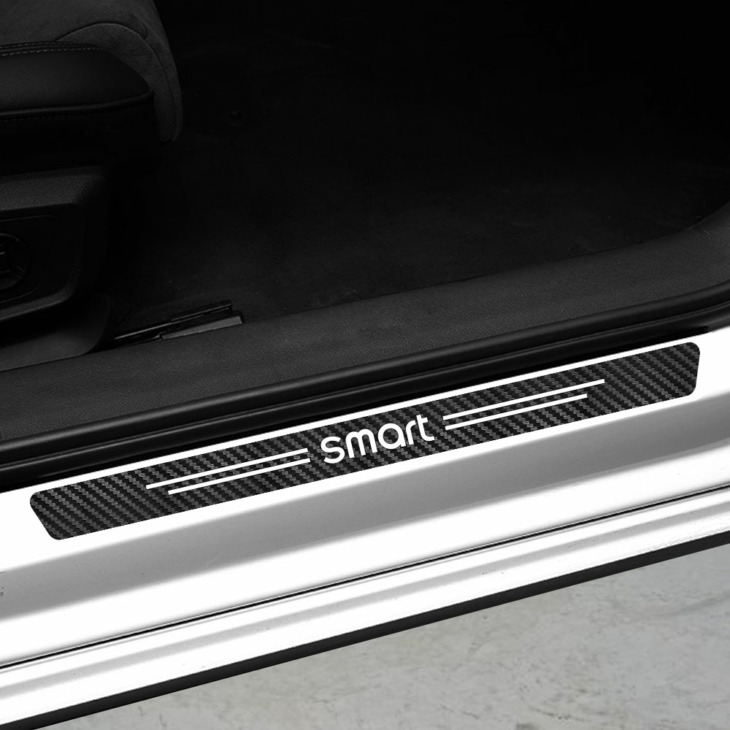 A Mercedes Benz Smart Fortwo Eq Cabrio Forfour Preis W453 W451 Auto Kiegészítők 4Pcs Car Sill Matricák Szénszálas Matrica