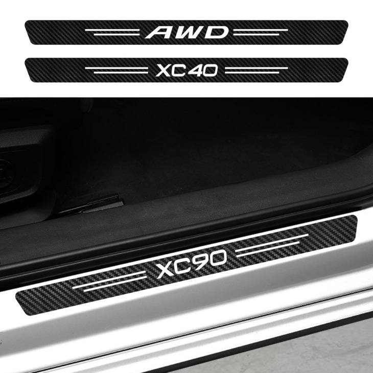 A Volvo Awd C30 C70 S60 S80 S90 T6 V40 V50 V60 V70 V90 Xc40 Xc60 Xc70 Xc90 Autóajtó -Küszöbmatricák Matrica Kiegészítők