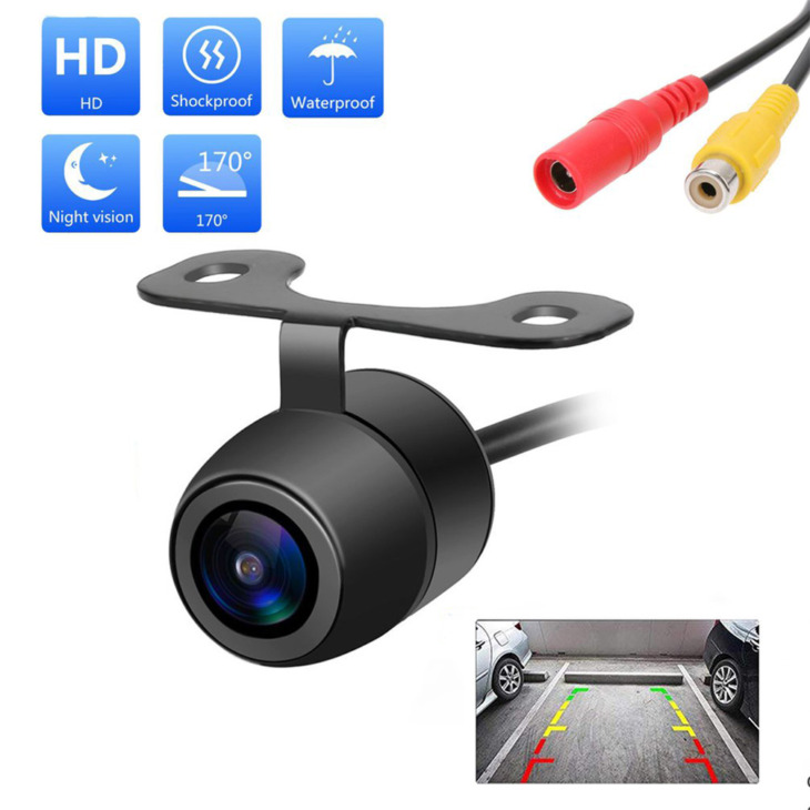 Autó Visszapillantó Kamera 4 Led Éjszakai Látás Megfordítása Automatikus Parkoló Monitor Ccd Vízálló 170 Fokos Hd Videó