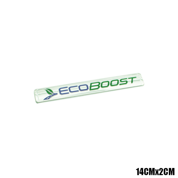 Metal Ecoboost Eco Boost Logó Embléma Jelvény Matrica A Ford Focus Fiesta Kuga Range Mendeo F150 Kuga Trunk Matricákhoz