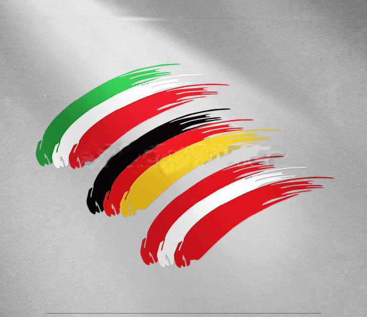 Vinyl Graffiti Németország Olaszország Ausztria Oroszország Franch Country Matrica Motrica Sisak Racing Matrica Reflektív Az Atv Vans Számára