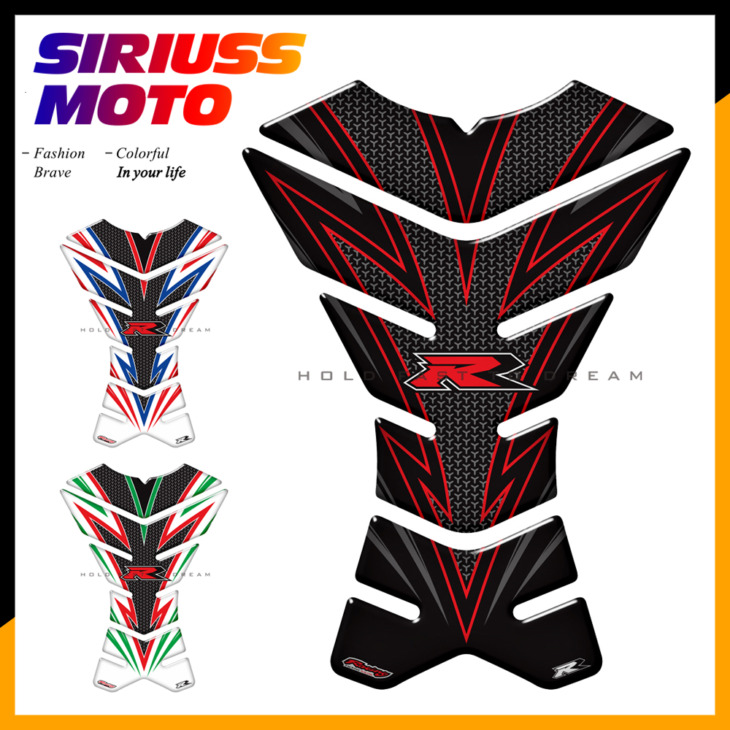 3D Motorkerékpár -Tartály -Pad Védő Matrica Motocross Versenytartálypad Tok Suzuki Gsxr 600 750 Hayabusa Gsr750 Gsr600 Gsf